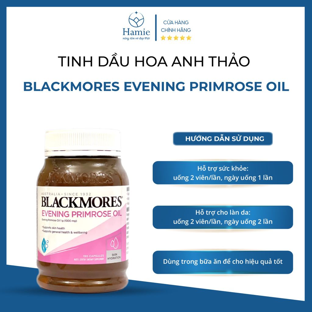 Hoa Anh Thảo Blackmores Evening Primrose Oil 190 Viên Úc