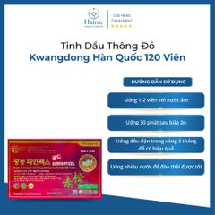 Tinh Dầu Thông Đỏ Kwangdong Hàn Quốc 120 Viên