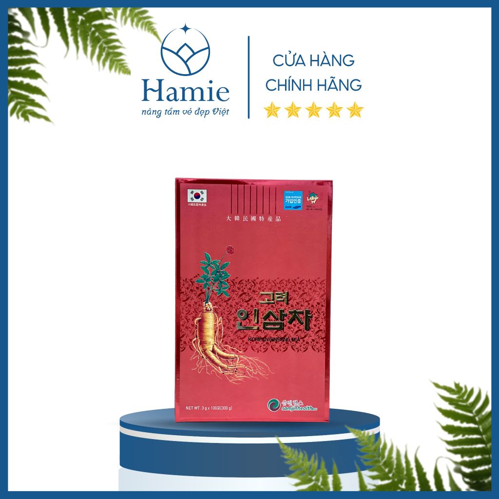 Samjin Tea Trà Hồng Sâm Hàn Quốc Korean Ginseng Tea Samjin Health Hộp 100 GóiTrà ...