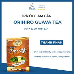 Trà Ổi Giảm Cân Orihiro Guava Tea Nhật Bản 2gr x 60 Gói