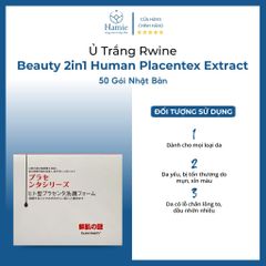 Ủ Trắng Rwine Beauty 2in1 Human Placentex Extract 50 Gói Nhật Bản
