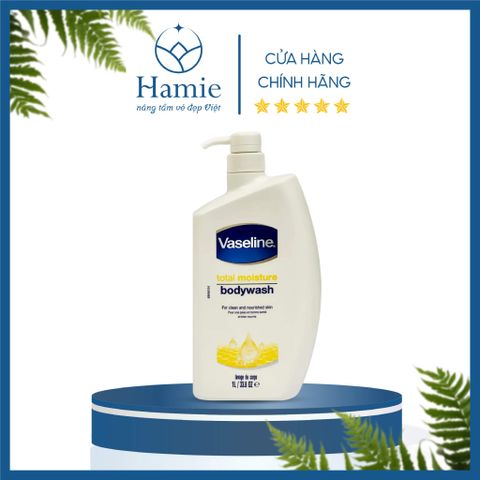 Sữa Tắm Trắng Da Vaseline 1 Lít Total Moisture Body Wash Chai Mỹ