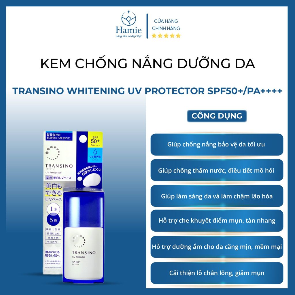 Kem Chống Nắng Transino của Nhật Chính Hãng Trắng Da Trị Nám 30ml