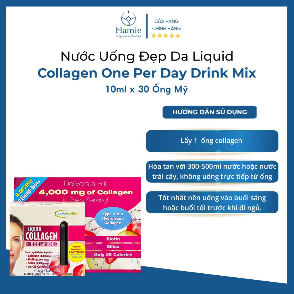 Collagen Liquid 30 Ống One Per Day Drink Mix 10ml x 30 Ống Mỹ