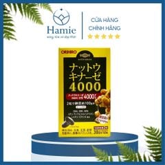 Viên Uống Orihiro Hỗ Trợ Điều Trị Đột Quỵ Natto Kinase 4000FU 60 Viên Nhật Bản
