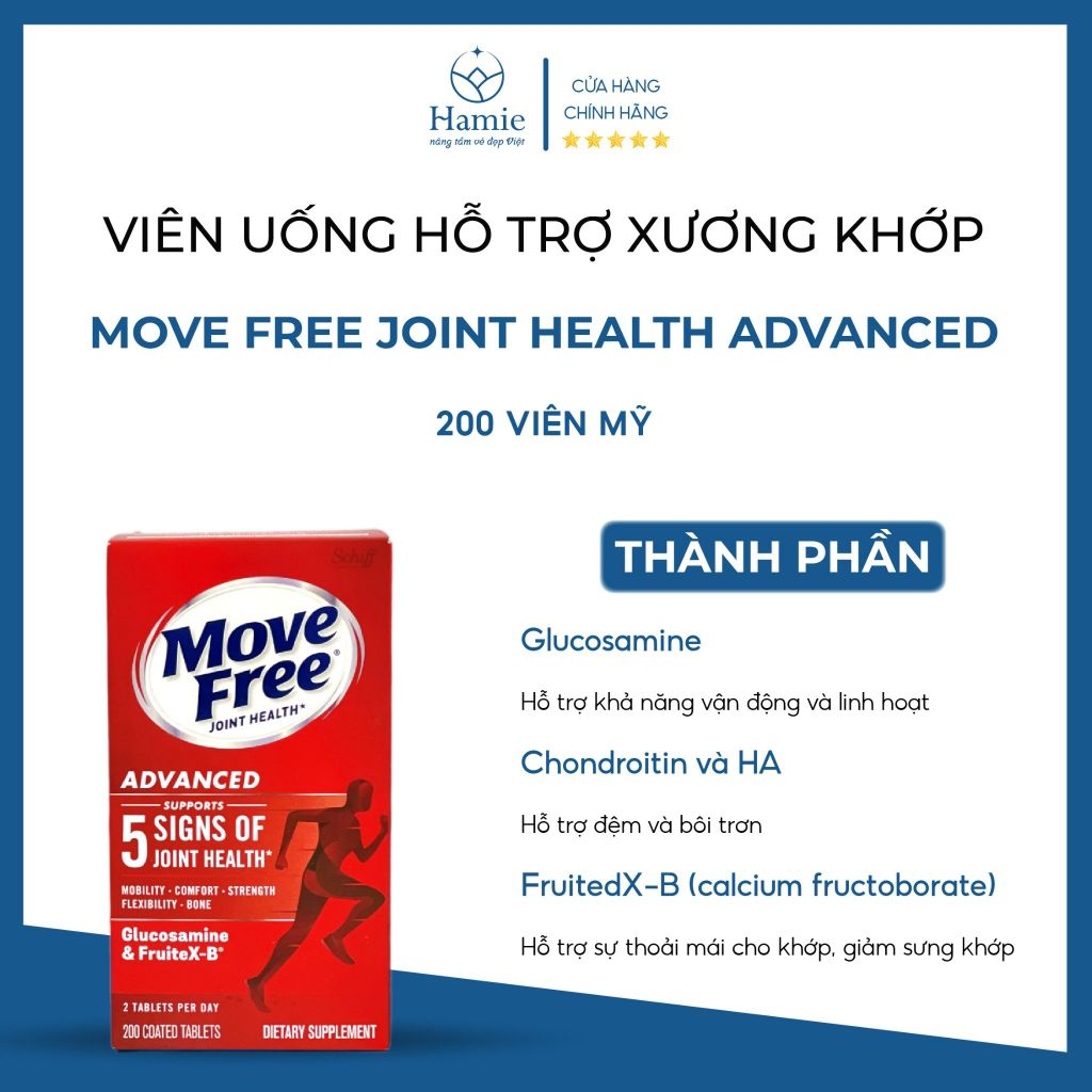 Viên Uống Hỗ Trợ Xương Match Move Free Joint Health Advanced Mỹ