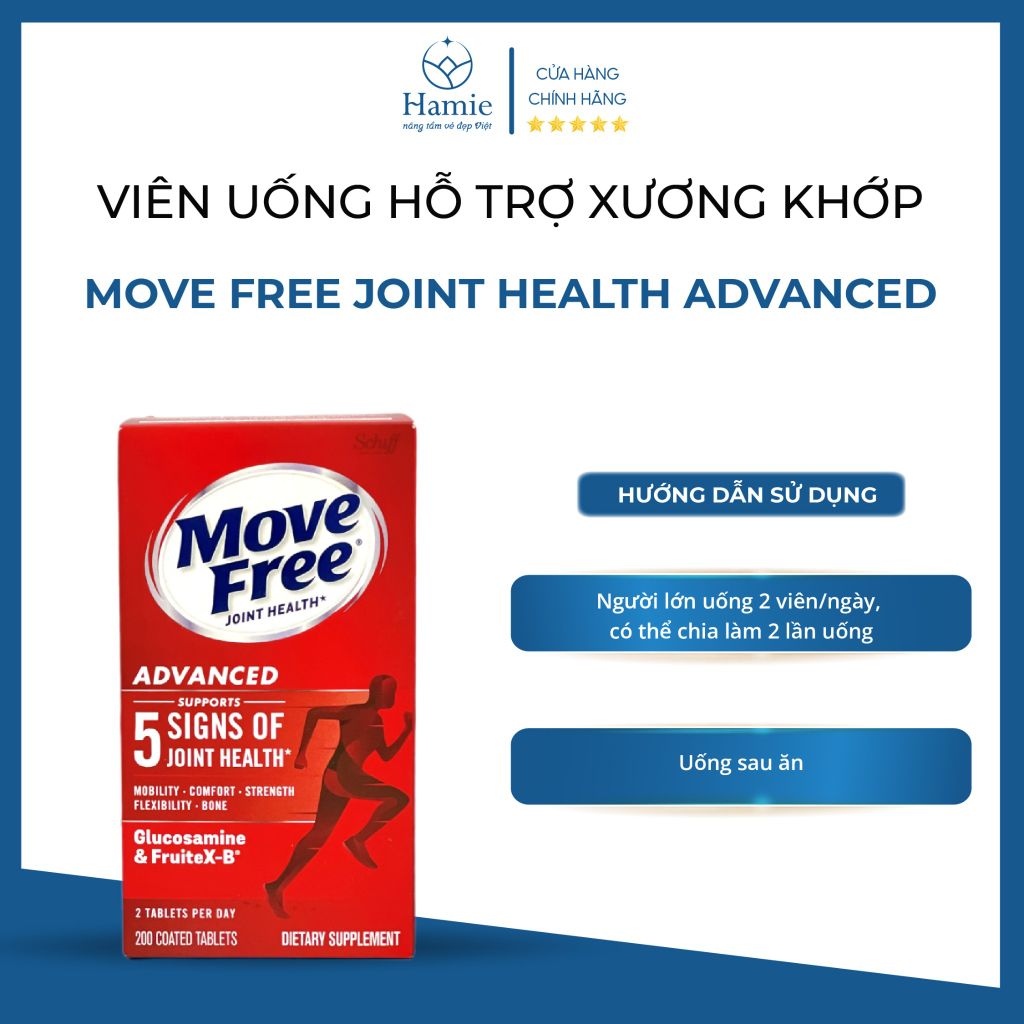 Viên Uống Hỗ Trợ Xương Match Move Free Joint Health Advanced Mỹ