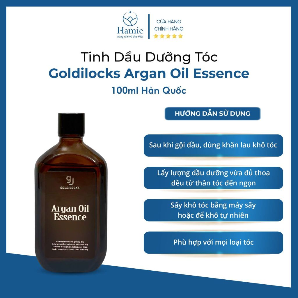 Tinh Dầu Dưỡng Tóc Goldilocks Argan Oil Essence 100ml Hàn Quốc