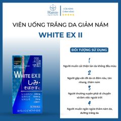 Viên Uống Trắng Da Giảm Nám White EX II 270 Viên Nhật Bản