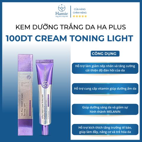 Kem Dưỡng Trắng Da HA Plus 100DT Cream Toning Light Hàn Quốc 50ml
