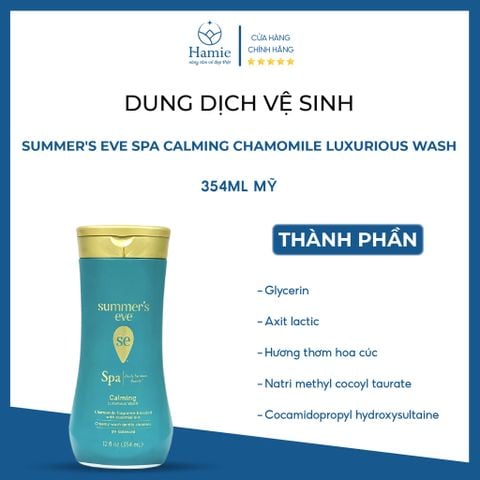 Dung Dịch Vệ Sinh Phụ Nữ Eve Spa Calming Chamomile Luxurious 354ml Mỹ