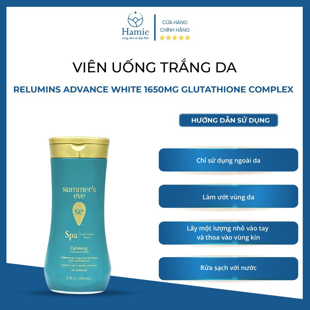 Dung Dịch Vệ Sinh Phụ Nữ Eve Spa Calming Chamomile Luxurious 354ml Mỹ