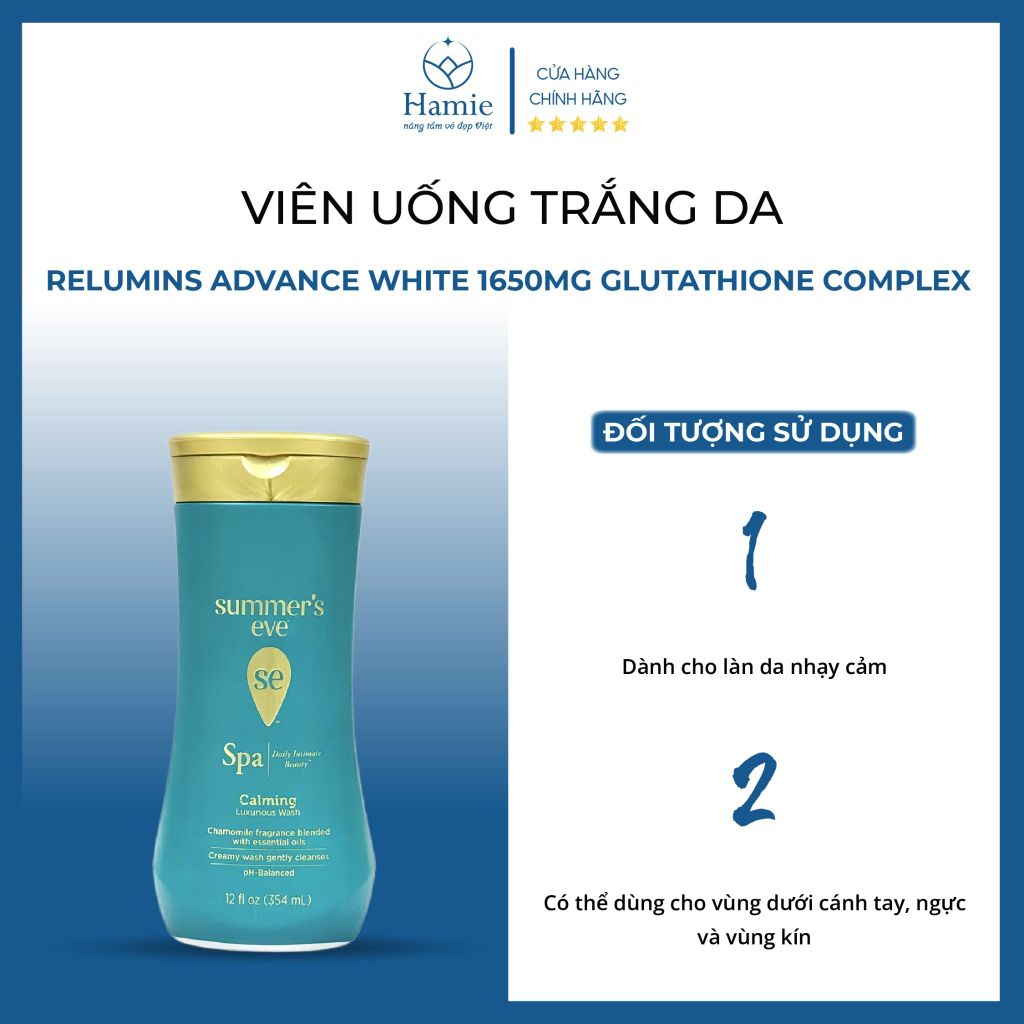 Dung Dịch Vệ Sinh Phụ Nữ Eve Spa Calming Chamomile Luxurious 354ml Mỹ