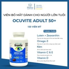 Ocuvite 150 Viên Bổ Mắt Dành Cho Người Lớn Tuổi Adult 50+Mỹ