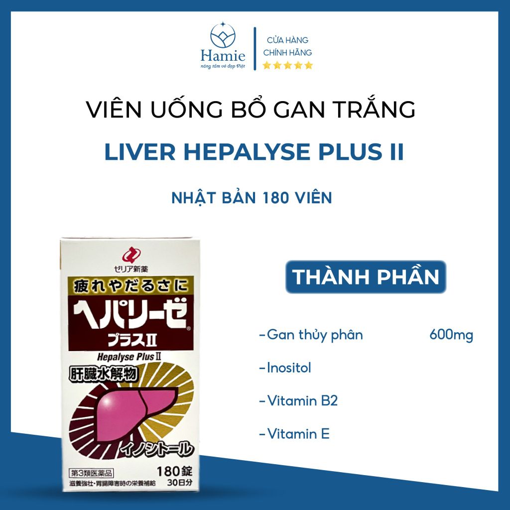 Bổ Gan Hepalyse Plus II 180 Viên Nhật Bản