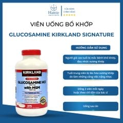Viên Uống Bổ Khớp Glucosamine Kirkland Signature 375 Viên Mỹ