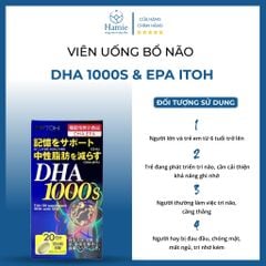 Viên Uống Bổ Não DHA 1000s & EPA Itoh Nhật Bản 120 Viên
