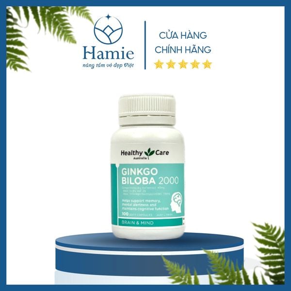 Bổ Não Úc Healthy Care Ginkgo Biloba 2000 100 Viên