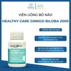 Bổ Não Úc Healthy Care Ginkgo Biloba 2000 100 Viên