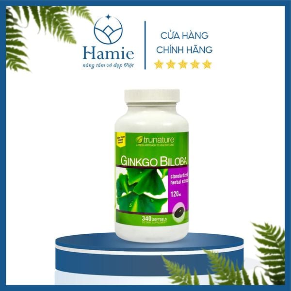 Thuốc Uống Bổ Não Mỹ Trunature Ginkgo Biloba 120mg 340 Viên