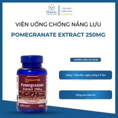 Viên Uống Chống Nắng Nội Sinh Lựu Đỏ Pomegranate Extract 120 Viên Mỹ