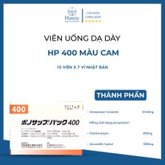 HP 400 Viên Uống Dạ Dày Lansuo Màu Cam 10 Viên x 7 Vỉ Nhật Bản