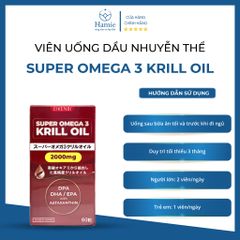 Viên Uống Dầu Nhuyễn Thể Super Omega 3 Krill Oil 60 Viên Nhật Bản