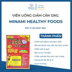 Viên Uống Giảm Cân 12kg Minami Healthy Foods Nhật Bản Hộp 75 Gói