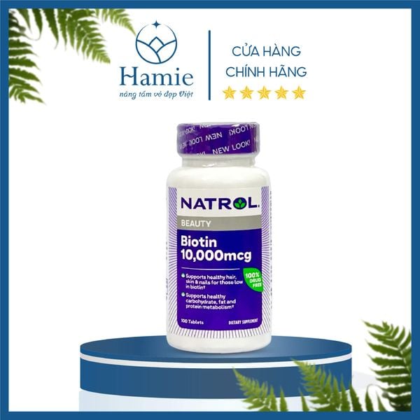 Thuốc Mọc Tóc Biotin của Mỹ 10,000mcg 100 Viên