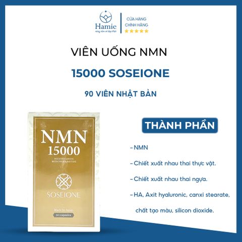 Viên Uống NMN 15000 Soseione 90 Viên Nhật Bản