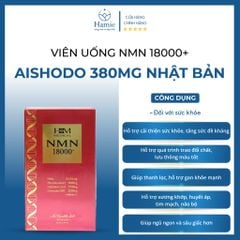 Viên Uống NMN 18000+ Aishodo 380mg Nhật Bản Hộp 90 Viên