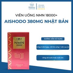 Viên Uống NMN 18000+ Aishodo 380mg Nhật Bản Hộp 90 Viên