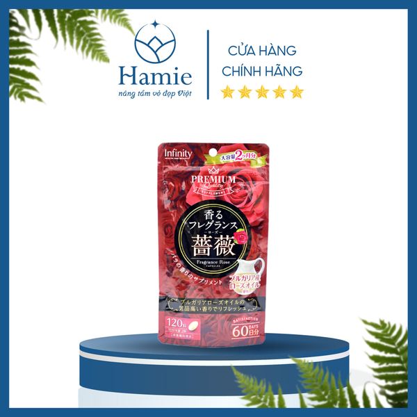 Thơm Cơ Thể Infinity Fragrance Rose 120 Viên Nhật Bản