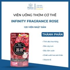 Thơm Cơ Thể Infinity Fragrance Rose 120 Viên Nhật Bản