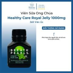 Breath Pearls Chính Hãng Viên Uống Thơm Miệng Original Úc 50 Viên
