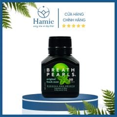 Breath Pearls Chính Hãng Viên Uống Thơm Miệng Original Úc 50 Viên