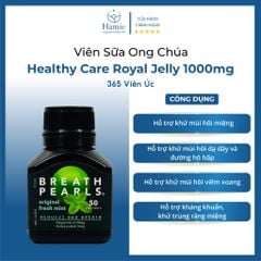 Breath Pearls Chính Hãng Viên Uống Thơm Miệng Original Úc 50 Viên