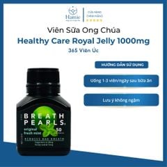 Breath Pearls Chính Hãng Viên Uống Thơm Miệng Original Úc 50 Viên