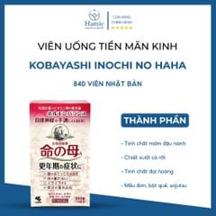 Viên Uống Tiền Mãn Kinh Kobayashi Inochi No Haha 840 Viên Nhật Bản
