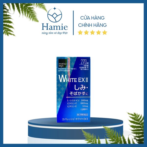Viên Uống Trắng Da Giảm Nám White EX II 270 Viên Nhật Bản