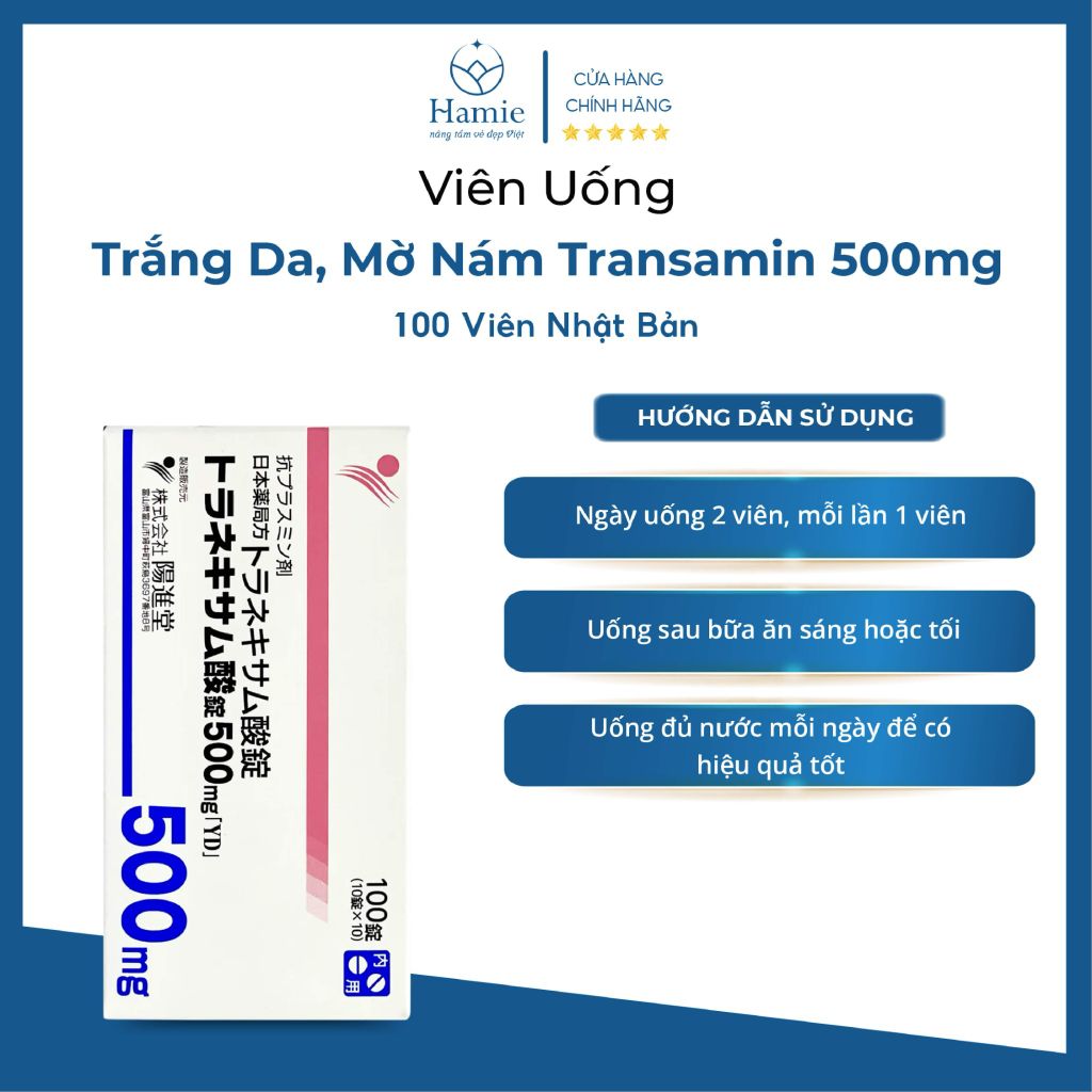 Viên Uống Mờ Nám Transamin 500mg 100 Viên Nhật Bản