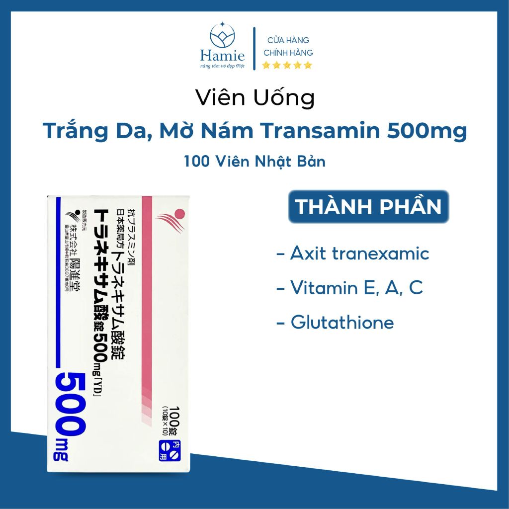 Viên Uống Mờ Nám Transamin 500mg 100 Viên Nhật Bản