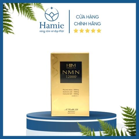 NMN 12000+ Aishodo Viên Uống Trẻ Hóa  380mg Nhật Bản Hộp 60 Viên