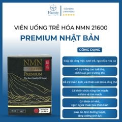 NMN 21600 Premium Viên Uống Trẻ Hóa Nhật Bản Hộp 60 Viên