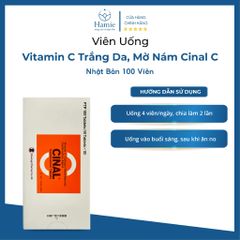 Vitamin C trắng da dạng viên Mờ Nám Cinal C Nhật Bản 100 Viên