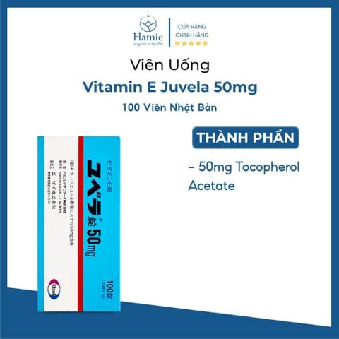 Viên Uống Vitamin E Juvela 50mg 100 Viên Nhật Bản