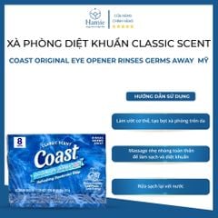 Xà Bông Coast Original Eye Opener Diệt Khuẩn 113gr x8 cục Mỹ