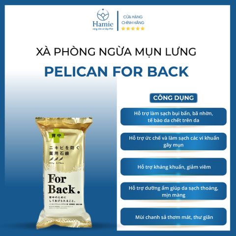 Xà Phòng Ngừa Mụn Lưng Pelican For Back 135gr Nhật Bản