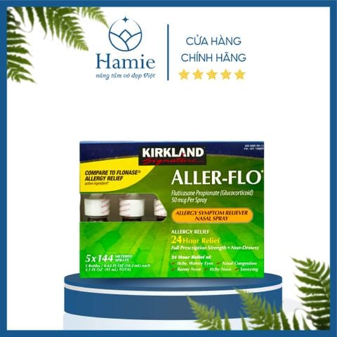 Thuốc Xịt hỗ trợ Xoang Kirkland Signature Aller-Flo 18.2ml x 5 Lọ Mỹ