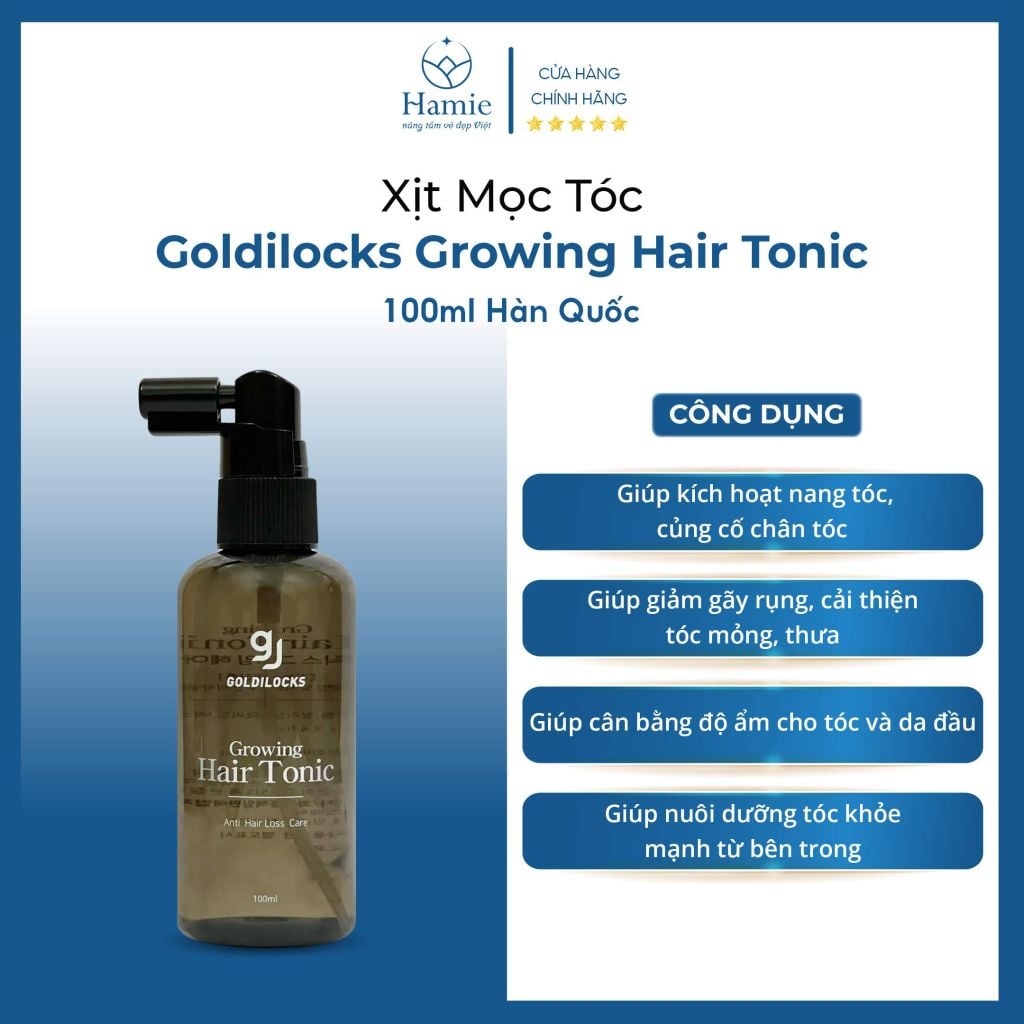 Xịt Mọc Tóc Hàn Quốc Goldilocks Growing Hair Tonic 100ml